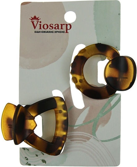 Hair Clip Black-Brown 4cm 2 Pieces Vc2457 5206753044840