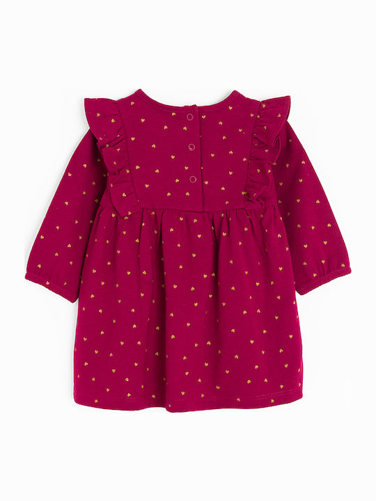 Rochie pentru Copii Mânecă lungă red