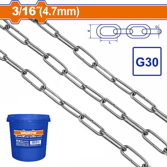 Wadfow Boat Chain 50m and Weight 25kg