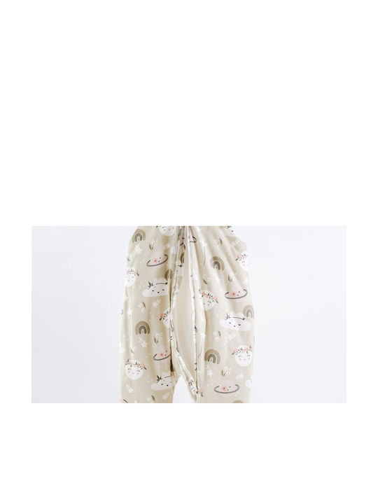 abo Winter Sleeping Bag with Feet 2.5 Tog Mon & Cloud with Detachable Sleeves