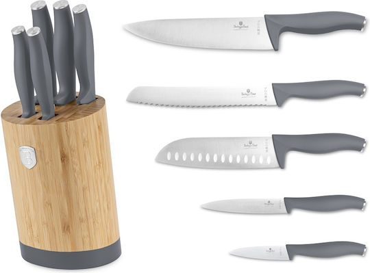 Berlinger Haus Collection Knife Set with Base from Stainless Steel 6 Pieces