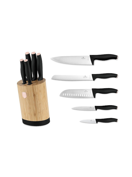 Berlinger Haus Knife Set with Block from Stainless Steel 6pcs