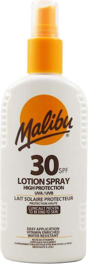 Malibu Spf30 Waterproof Spray 200ml + Aloe After Sun Gel 200ml
