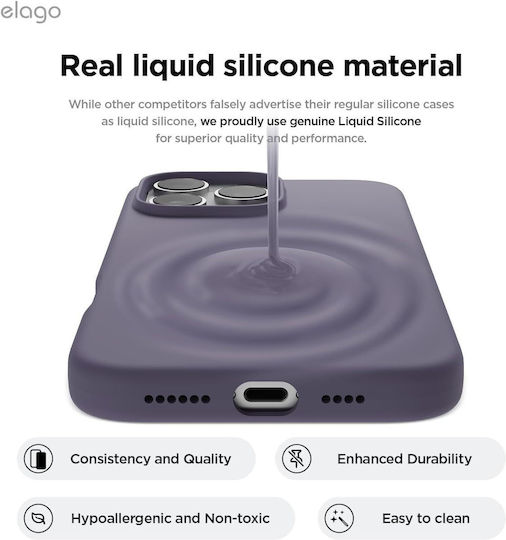 Elago Premium Liquid Umschlag Rückseite Silikon (iPhone 16 Pro Max)