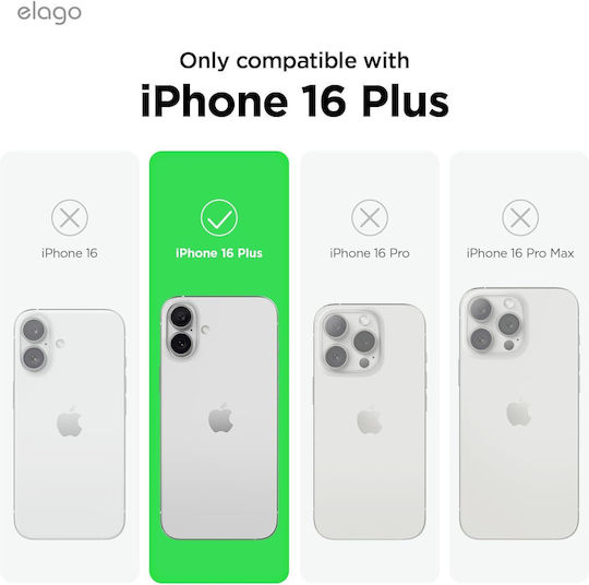 Elago Premium Liquid Back Cover Silicone Green (iPhone 16 Plus)