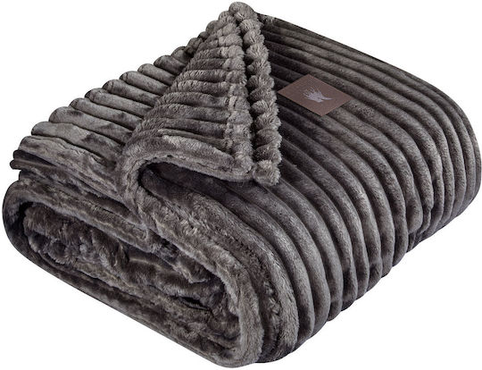 Greenwich Polo Club 3486 Fleece Blanket Super Double 220x240cm Gray