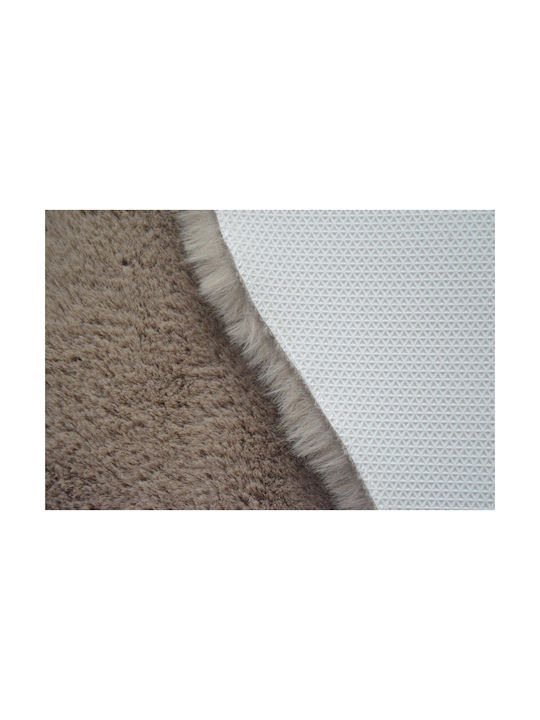 Newplan Rug Rectangular Furry Taupe