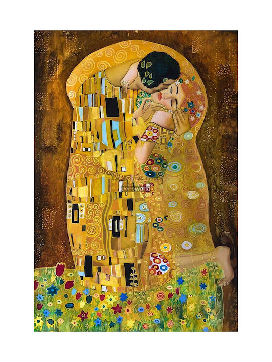 Canvas Painting "The Kiss" Gustav Klimt Knv164 65cm X 95cm