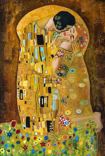 Πίνακας Καμβά " Φιλί" Γκούσταφ Κλιμτ Knv164 65cm X 95cm Πίνακας Καμβά " Φιλί" Γκούσταφ Κλιμτ Knv164 65cm X 95cm