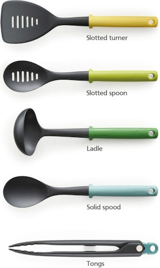 Joseph Joseph Plastic Cooking Utensil Set with Base 5pcs