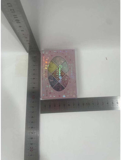 Paletă Glitter Flippy Variant 1 7 Nuante Corp Păr 50 G Rezistent la Apă 9.8 X 6.8 Cm Multicolor