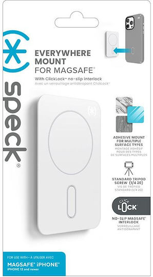 Suport magnetic Speck Everywhere Mount + Clicklock Magsafe Alb