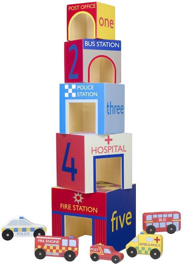 Orange Tree Toys Куб за дейности от дърво за 18++ месеца