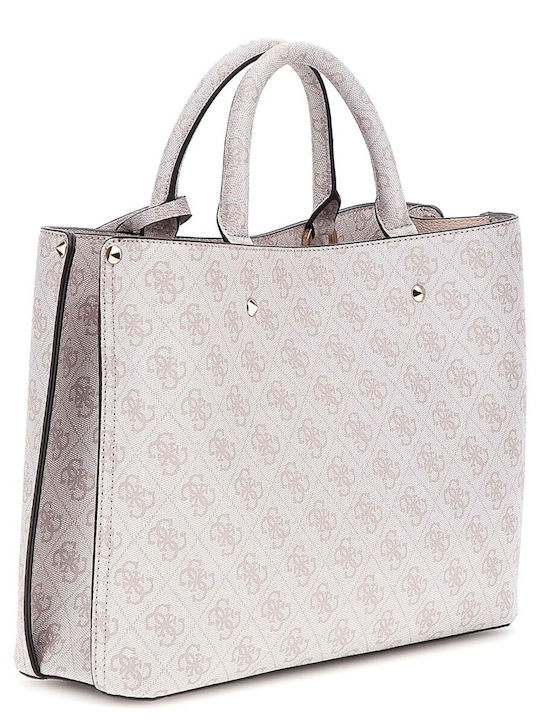 Guess Meridian Girlfriend Satchel Women's Bag Hand Gray