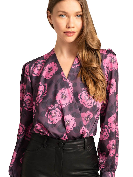 Mind Matter Damen Bluse Bordeaux