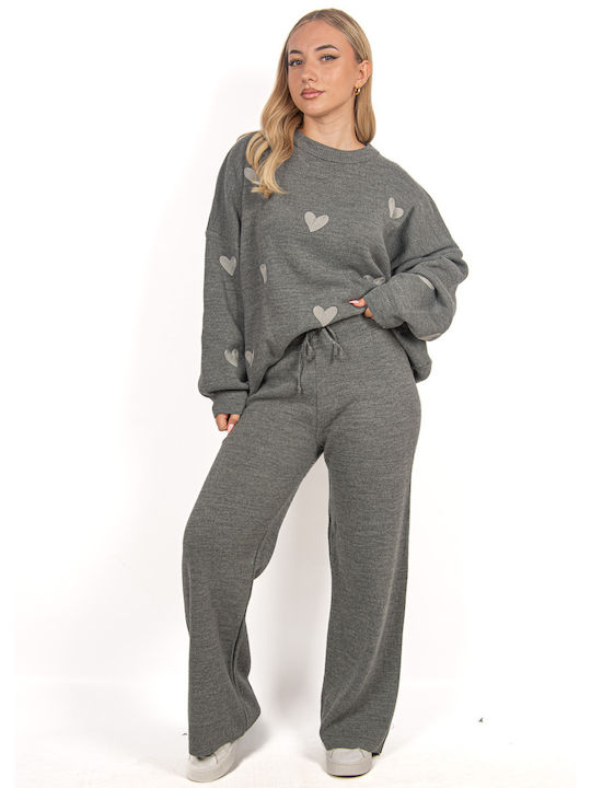 Ellen Femei Grey Set cu Pantaloni