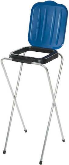 Blue Catering Stand Holder 120l Garbage Bags Waste