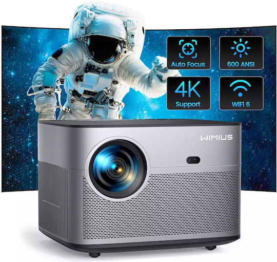 Wimius P64 Mini Projector DLP Full HD Λάμπας LED με Wi-Fi και Ενσωματωμένα Ηχεία