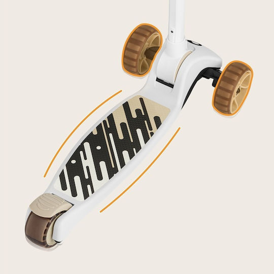Lionelo Kids Scooter Foldable Franky 3-Wheel with Seat for 12 Months Beige