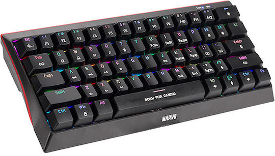 Marvo KG962 Gaming Mechanische Tastatur 60% mit Benutzerdefiniertes Rot Schaltern und RGB-Beleuchtung (Englisch US)