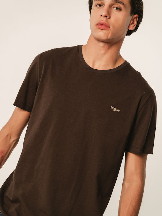 Edward Jeans Men's Short Sleeve Blouse Bitter Brown