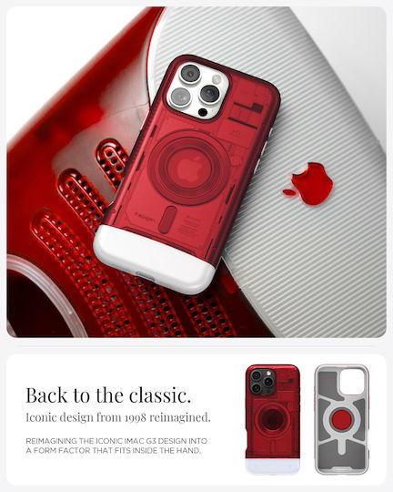 Spigen Classic C1 Umschlag Rückseite Silikon Ruby (iPhone 17 Pro / iPhone 16 Pro)