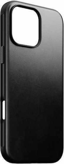 Nomad Modern Horween Umschlag Rückseite Leder 0.75mm Schwarz (iPhone 17 Pro Max / iPhone 17 Pro / iPhone 16 Pro Max)