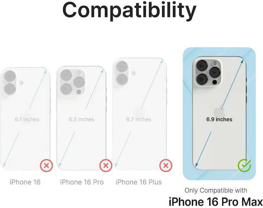 Catalyst Influence Back Cover Πλαστικό / Σιλικόνης με Λουράκι Διάφανο (iPhone 16 Pro Max)