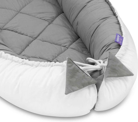 Jukki Baby Nest Pillow White Grey 55x100cm Jukki Baby Nest Pillow White Grey 55x100cm