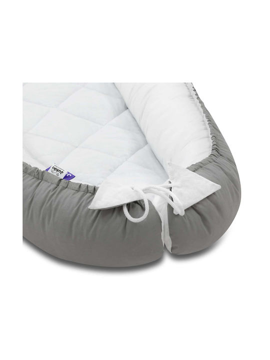 Jukki Βρεφικό Μαξιλάρι Φωλιά White, Grey 55x100εκ.