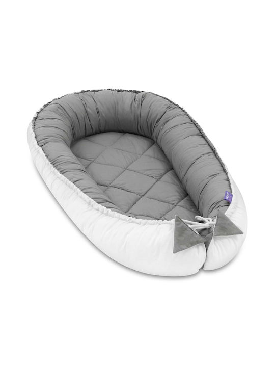 Jukki Βρεφικό Μαξιλάρι Φωλιά White, Grey 55x100εκ.