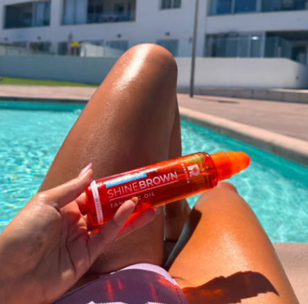 Byrokko Shine Brown Beta Carotene Oil Tanning Radiant Skin