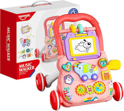 Huanger Baby Walker with Sounds Pink