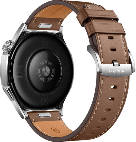 Huawei Watch GT 5 Stainless Steel 46mm Αδιάβροχο με Παλμογράφο (Καφέ)