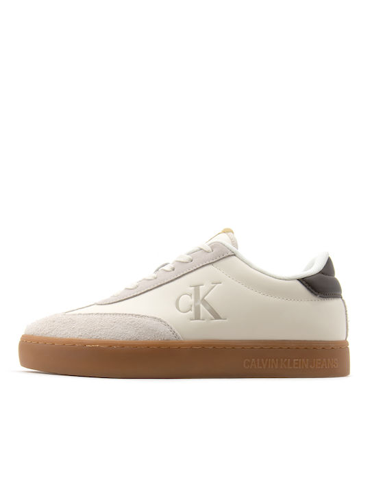 Calvin Klein Classic Sneakers Ecru - Brown - Beige