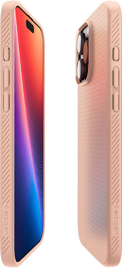 Spigen Liquid Air Umschlag Rückseite Silikon Rose Titanium (iPhone 17 Pro / iPhone 16 Pro)