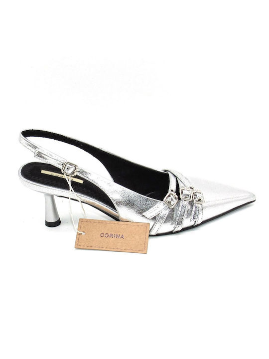 Corina Silver Heels