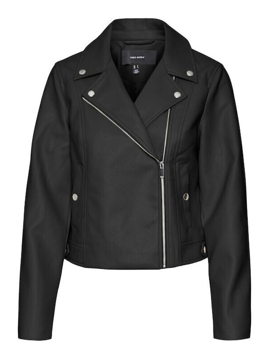 Vero Moda Women's Short Lifestyle Jacket for Winter BLACK