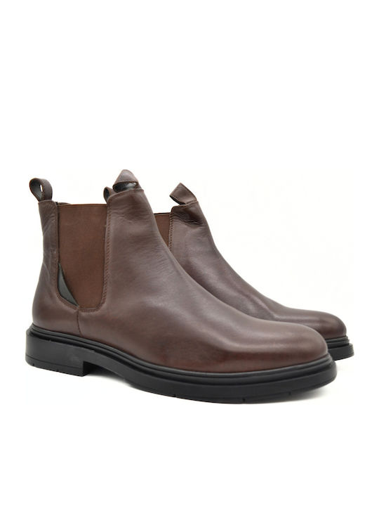 Leather Brown Chelsea Boots