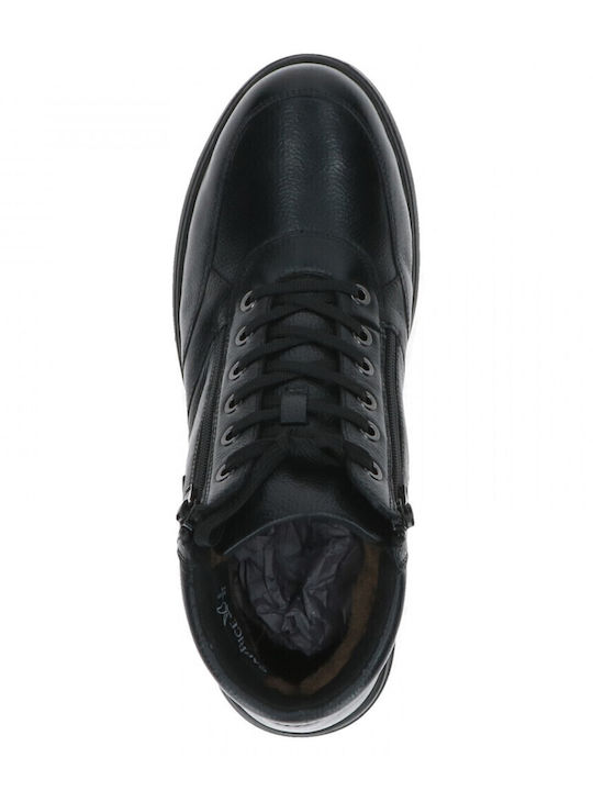 Leder Schwarz Herrenstiefel Anatomisch