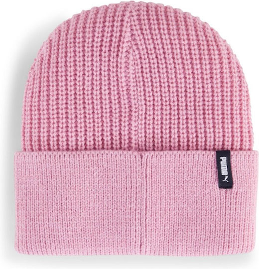 Beanie Γυναικείος Σκούφος Πλεκτός σε Ροζ χρώμα