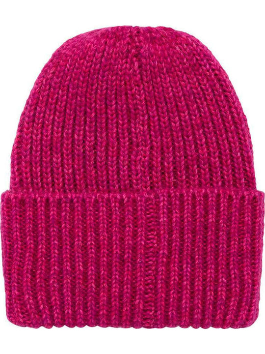 Beanie Γυναικείος Σκούφος Πλεκτός σε Φούξια χρώμα