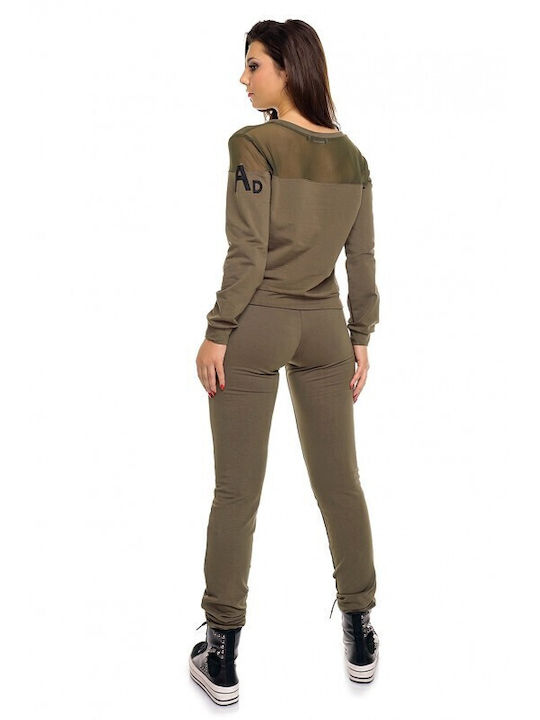 Voyelles Women's Sweatpants Khaki