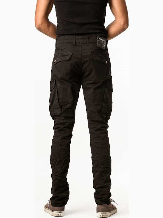 Hose Cargo Elastisch in Schlanker Passform Black