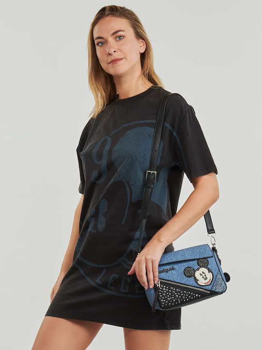 Mickey Damentasche Schultertasche Blau