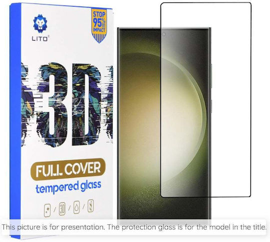 Lito 3D Full Face Tempered Glass Black (Oppo Reno10)