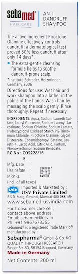 Sebamed Anti-Dandruff Shampoos against Dandruff for Oily Hair 200ml