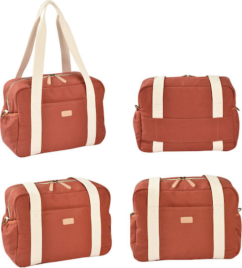 Beaba Wickeltasche-Wickeltasche Schulter/Hand Rot 36x16x26cm.