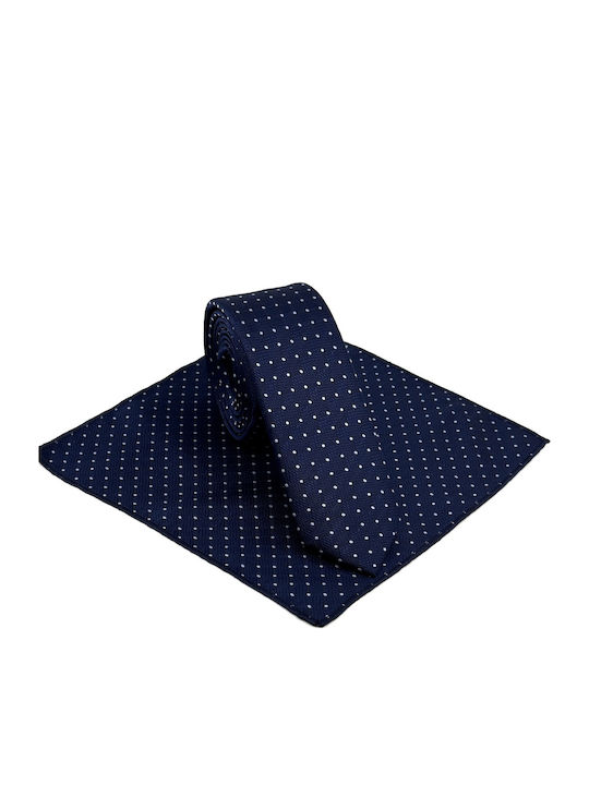 Legend Accessories Herren Krawatten Set Gedruckt in Blau Farbe