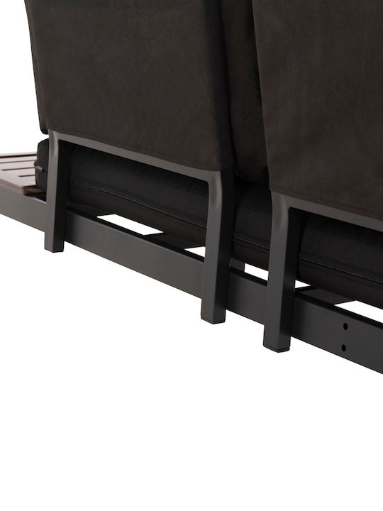 Outdoor Living Room Set Dex 3 Pieces Anthracite with Pillows